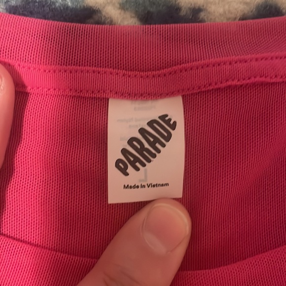 NWOT PARADE Hot Pink Sheer Bodysuit - Picture 3 of 5